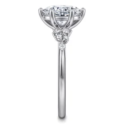 Outlet Gabriel & Co. Reena - Platinum Oval Diamond Engagement Ring