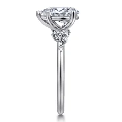 Clearance Gabriel & Co. Reena - Platinum Pear Shape Diamond Engagement Ring