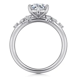 Online Gabriel & Co. Reena - Platinum Round Diamond Engagement Ring