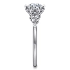 Online Gabriel & Co. Reena - Platinum Round Diamond Engagement Ring