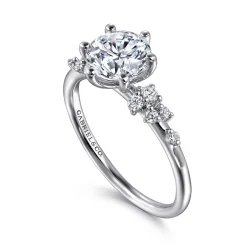 Online Gabriel & Co. Reena - Platinum Round Diamond Engagement Ring