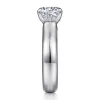 Hot Gabriel & Co. Reeve - 14K White Gold Round Diamond Engagement Ring