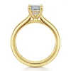 Discount Gabriel & Co. Reeve - 14K Yellow Gold Emerald Cut Diamond Engagement Ring