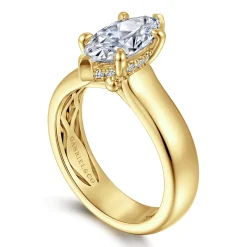 Gabriel & Co. Reeve - 14K Yellow Gold Marquise Shape Diamond Engagement Ring