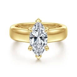 Gabriel & Co. Reeve - 14K Yellow Gold Marquise Shape Diamond Engagement Ring
