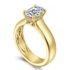 Hot Gabriel & Co. Reeve - 14K Yellow Gold Oval Diamond Engagement Ring