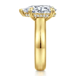 Outlet Gabriel & Co. Reeve - 14K Yellow Gold Pear Shape Diamond Engagement Ring
