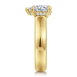 Outlet Gabriel & Co. Reeve - 14K Yellow Gold Pear Shape Diamond Engagement Ring