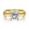 Clearance Gabriel & Co. Reeve - 14K Yellow Gold Princess Cut Diamond Engagement Ring