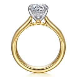 Online Gabriel & Co. Reeve - 14K Yellow-White Gold Round Diamond Engagement Ring
