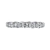 Clearance Gabriel & Co. Reine - 14K White Gold East West Oval Diamond Eternity Band - 2.15 ct