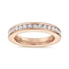 Hot Gabriel & Co. Remie - 14K Rose Gold Channel Set Diamond Eternity Band - 0.95 ct