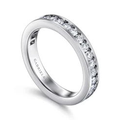 Online Gabriel & Co. Remie - 14K White Gold Channel Set Diamond Wedding Band - 0.81 ct