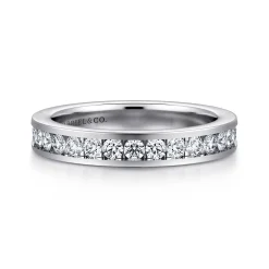 Online Gabriel & Co. Remie - 14K White Gold Channel Set Diamond Wedding Band - 0.81 ct
