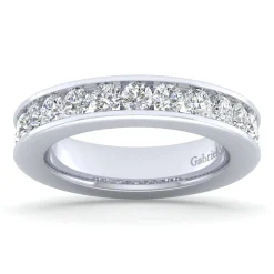 Gabriel & Co. Remie - 14K White Gold Channel Set Diamond Anniversary Band - 1.5 ct