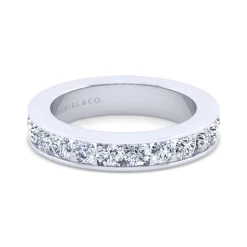 Online Gabriel & Co. Remie - 14K White Gold Channel Set Diamond Wedding Band - 1.55 ct