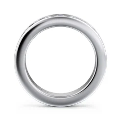 Sale Gabriel & Co. Remie - 14K White Gold Channel Set Diamond Wedding Band - 1.5 ct