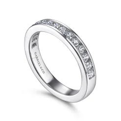 Online Gabriel & Co. Remie - 14K White Gold Channel Set Diamond Anniversary Band - 0.5 ct