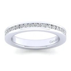 Gabriel & Co. Remie - 14K White Gold Channel Set Diamond Anniversary Band - 0.27 ct