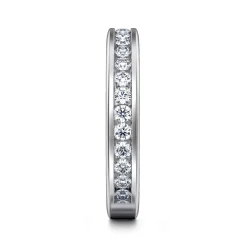 Best Gabriel & Co. Remie - 14K White Gold Channel Set Diamond Anniversary Band - 0.7 ct