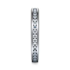 Hot Gabriel & Co. Remie - 14K White Gold Channel Set Diamond Eternity Band - 0.55 ct
