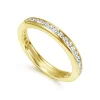Clearance Gabriel & Co. Remie - 14K Yellow Gold Channel Set Diamond Eternity Band - 0.55 ct