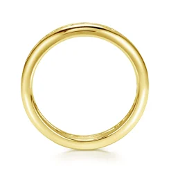 Clearance Gabriel & Co. Remie - 14K Yellow Gold Channel Set Diamond Eternity Band - 0.55 ct