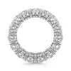 New Gabriel & Co. Renne - 14K White Gold Oval Diamond Eternity Band - 7.5 ct