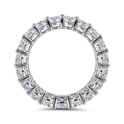 Best Gabriel & Co. Renne - 14K White Gold Oval Diamond Eternity Band - 4.75 ct