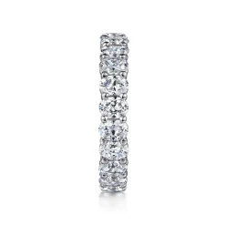 Clearance Gabriel & Co. Renne - 14K White Gold Oval Diamond Eternity Band - 3.25 ct