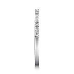 Best Gabriel & Co. Rialto - Platinum Shared Prong Diamond Wedding Band - 0.2 ct