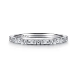 Best Gabriel & Co. Rialto - Platinum Shared Prong Diamond Wedding Band - 0.2 ct