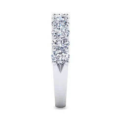 Hot Gabriel & Co. Riga - 14K White Gold Oval 11 Stone Diamond Anniversary Band - 1.54 ct