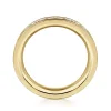 New Gabriel & Co. Romana - 14K Yellow Gold Channel Prong Set Diamond Eternity Band - 1 ct