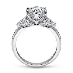 Clearance Gabriel & Co. Rosario - 14K White Gold Diamond Engagement Ring