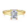 Sale Gabriel & Co. Rosey - 14K Yellow Gold Emerald Cut Diamond Engagement Ring