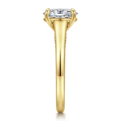 Sale Gabriel & Co. Rosey - 14K Yellow Gold Oval Diamond Engagement Ring