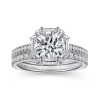 Hot Gabriel & Co. Ryland - 14K White Gold Octagonal Halo Round Diamond Engagement Ring