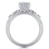 Sale Gabriel & Co. Sacred - 14K White Gold Round Diamond Engagement Ring