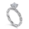 Gabriel & Co. Sadie - 14K White Gold Cushion Cut Diamond Engagement Ring