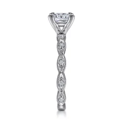 Gabriel & Co. Sadie - 14K White Gold Princess Cut Diamond Engagement Ring