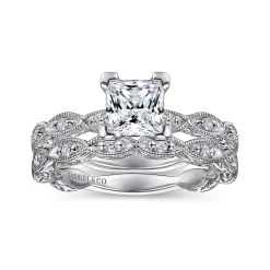 Gabriel & Co. Sadie - 14K White Gold Princess Cut Diamond Engagement Ring