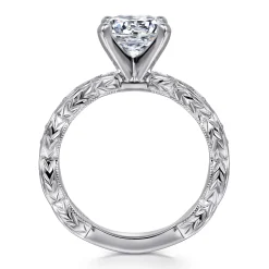 Online Gabriel & Co. Sadie - 14K White Gold Round Diamond Engagement Ring