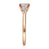 Hot Gabriel & Co. Sanaa - 14K Rose Gold Round Three Stone Diamond Engagement Ring