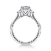 Best Gabriel & Co. Sanaa - 14K White Gold Round Three Stone Diamond Engagement Ring