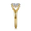 Clearance Gabriel & Co. Sanah - 14K Yellow Gold Split Shank Oval Diamond Engagement Ring
