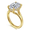 New Gabriel & Co. Sanah - 14K Yellow Gold Split Shank Oval Diamond Engagement Ring