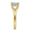 Gabriel & Co. Sanah - 14K Yellow Gold Split Shank Emerald Cut Diamond Engagement Ring