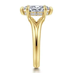 Outlet Gabriel & Co. Sanah - 14K Yellow Gold Split Shank Marquise Shape Diamond Engagement Ring