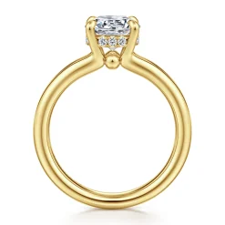 Online Gabriel & Co. Sanah - 14K Yellow Gold Split Shank Round Diamond Engagement Ring